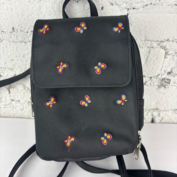 Vintage Y2K Butterfly Embroidered Mini Backpack